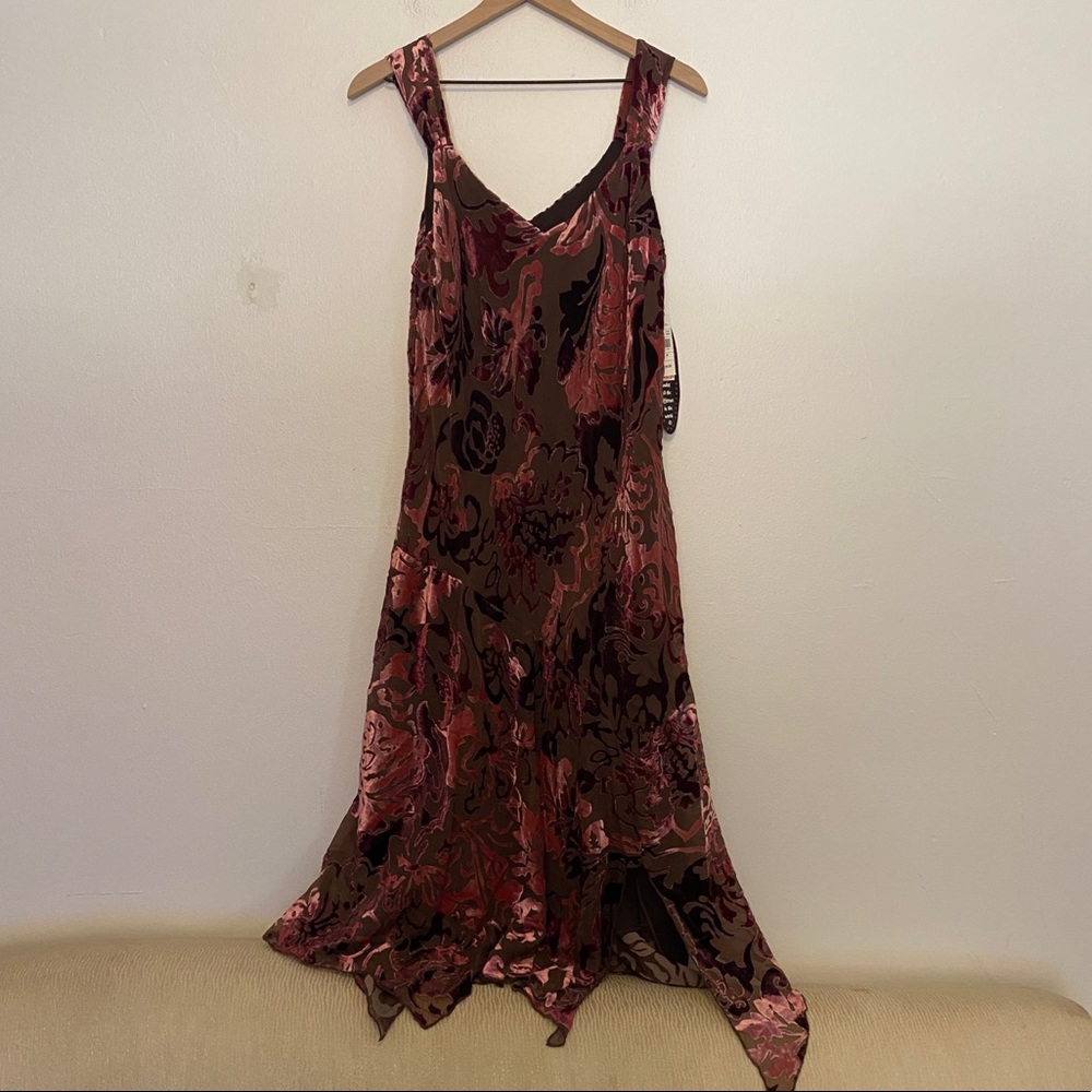 Biyaycda purple velvet fairy core sleeveless dress NWT